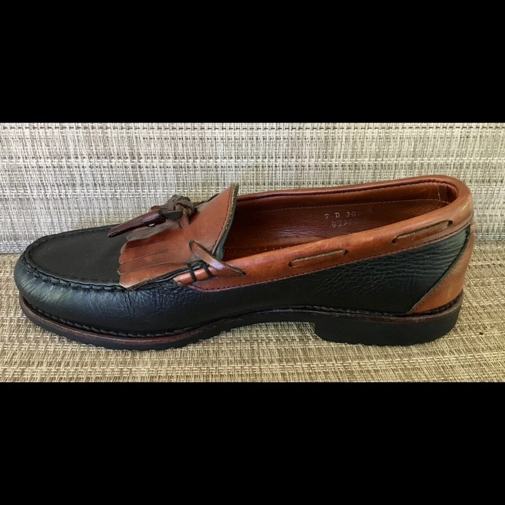 Allen Edmonds Black and Brown Tassel Loafers